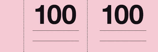 Apli Talonario Guardarropa 1-100 - Numeracion Del 1 al 100 - Papel Autocopiativo - Tamaño A-990 - Blanco