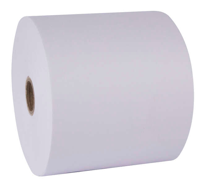 Apli Papel Electra Rollo - 76.5 x 65 x 12 mm - Resistente al Agua y al Desgarro - Ideal para Etiquetas y Señalizacion - Blanco