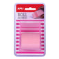 Apli Rollo Dispensador de Nota Adhesiva 50mm x 8m - Facil de Usar - Adhesivo de Calidad - Diseño Ergonomico - Rosa Pastel