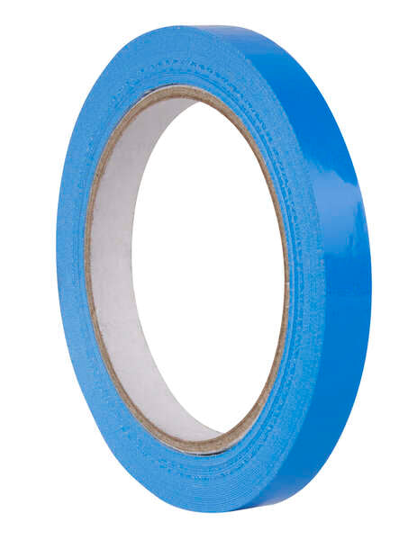 Apli Cinta Adhesiva de PVC 12mm x 66m - Resistente al Agua y a la Intemperie - Facil de Cortar con la Mano - Ideal para Manualidades y Embalaje  - Color Azul