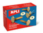 Apli Encuadernadores Metalicos con Arandela - 18mm - Caja de 100 - Aptos para Todo Tipo de Documentos - Incluyen Arandela para Embellecer y Evitar Rozaduras