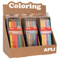 Apli Jumbo Set de Lapices - 5mm de Grosor - 12 Cajas Surtidas con 6 Lapices Cada Una - Fluo, Metal y Pastel