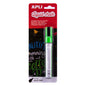 Apli Rotulador de Tiza Liquida Verde - Punta Redonda de 5.5mm - Facil de Borrar con Paño Humedo - Secado Rapido y Libre de Toxicos