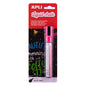 Apli Rotulador de Tiza Liquida Rosa - Punta Redonda de 5.5mm - Ideal para Pizarras, Plastico, Ventanas, Ceramica, Vinilos, Metal, Etc - Facil de Borrar con Paño Humedo - Secado Rapido y Libre de Toxicos