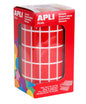 Apli Gomets Rectangulares Rojos - 20x10mm - 59 Hojas Pretroqueladas - 3540 Gomets por Rollo - Ideal para Actividades Infantiles - Cumple Normas de Calidad y Seguridad