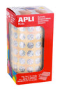 Apli Gomets Redondos Holograficos - Tamaño Ø 10.5mm - Adhesivo Permanente - 5192 Gomets por Rollo - Ideal para Desarrollar Habilidades Infantiles