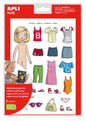 Apli Bolsa de Gomets Tematicos Vestirse Niña - 37 Gomets - Adhesivo Removible - Desarrollados con Educadores - Normas EN-71 y FSC - Adhesivo Base Agua - Libre de Disolventes - ECF - 100% Reciclables - Color Variado