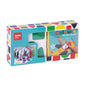 Apli Libro de Pegatinas Formas Geometricas - Tamaño 100x100x40mm - 10 Paginas de Carton Rigido 3mm - 4 Hojas de Gomets Removibles - Alto Valor Didactico - Diseño Infantil y Colorido - Resistente y Facil de Manejar