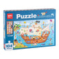 Apli Puzzle Observacion Barco Pirata de 104 Piezas de 5x5cm - Incluye Poster y 3 Fichas - Facil Manejo - Desarrolla Habilidades y Autoestima - Recomendado para Niños a partir de 5 Años