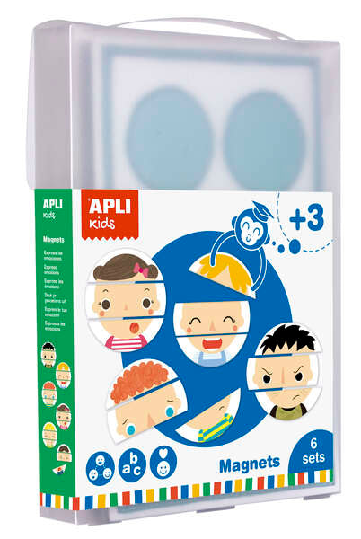 Apli Magnet Emociones XXL - Tamaño 50x70 - Iman de Alta Resistencia - Diseño con Emociones Variadas