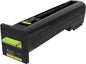 Lexmark CS820/CX820/CX825/CX860 Amarillo Cartucho de Toner Original - 72K20Y0/72K20YE