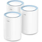 Cudy M1200 Pack de 3 Sistemas WiFi Mesh AC1200 Dual Band - 867Mbps en 5GHz, 300Mbps en 2,4GHz - 1x Puerto LAN 10/100Mbps, 1x Puerto WAN 10/100Mbps - 2 Antenas Internas