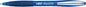 Bic Atlantis Soft Boligrafo Retractil con Clip Metalico - Punta de 1mm - Cuerpo Transparente con Grip - Color Azul - Cantidad: 12