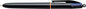 Bic 4 Colours Pro Boligrafo de Bola Retractil - Punta de 1mm - Trazo de 0.4mm - Tinta con Base de Ac