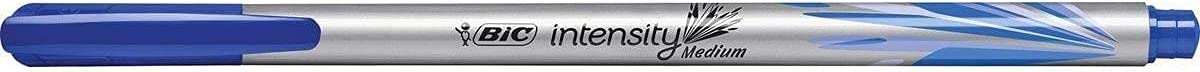 Bic Intensity Medium Rotulador de Punta Media de 0.8mm - Tinta con Base de Agua - Color Azul - Cantidad: 12