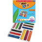 Bic Kids Plastidecor Triangle Caja de 144 Lapices de Cera - Facil de Sacar Punta - No Mancha - Ideal