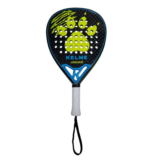 Kelme Jaguar Pala de Padel - Forma Lagrima - Marco y Cara 100% Carbono - Nucleo Black Eva Soft Ultra