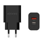 Aisens Cargador 20W - 1xUSB-C PD3.0 - 1xUSB-A QC3.0 - Color Negro