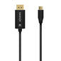 Aisens Cable Conversor Aluminio USB-C a Displayport 8K@60Hz - USB-C/M-DP/M - 0.8m - Color Negro