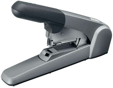 Petrus 1400 Grapadora de Gruesos - Hasta 60 Hojas - Grapado Plano - Para Grapas 25/10 - Color Gris