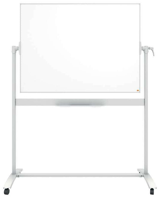 Nobo Pizarra Blanca Movil de Esmalte Classic - 1200 × 900mm - Diseño Puntero - Color Blanco