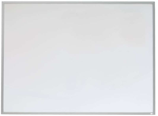 Nobo Pizarra Blanca Magnetica Pequeña con Marco de Aluminio 585x430mm - Borrado en Seco - Almohadillas Adhesivas - Ideal para Oficinas y Espacios Familiares - Incluye Rotuladores, Imanes y Borrador Compacto en Color Surtido - Color Blanco