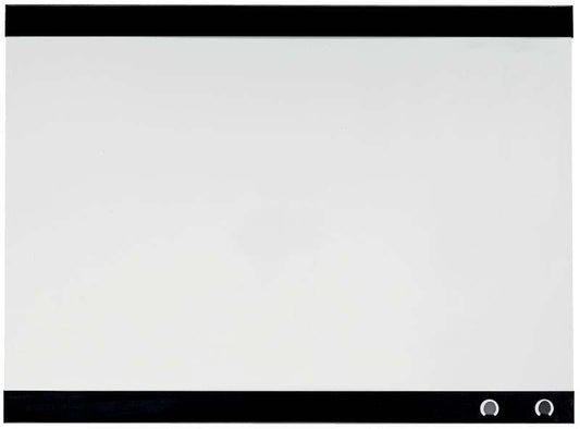 Nobo Pizarra Blanca Magnetica Pequeña con Clip para Notas 430x580mm - Diseño sin Marco - Funciones de Gancho - Color Blanco