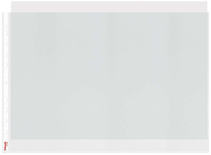 Esselte Fundas A3 PP Piel de Naranja Multitaladro-11 Transparente 80 Micras