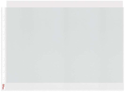 Esselte Fundas A3 PP Piel de Naranja Multitaladro-11 Transparente 80 Micras