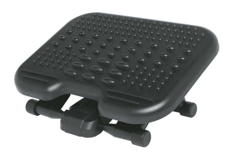 Kensington Reposapies Solemassage - Altura Ajustable 7,5-12,5cm - Inclinacion 30 Grados - Superficie Estimulante - Color Negro