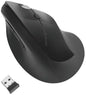 Kensington Pro Fit Ergo Raton Vertical Inalambrico 2.4Ghz 1600dpi - 5 Botones - Inclinación Natural 46,7º - Alcance hasta 20m - Indicador de Carga - Color Negro