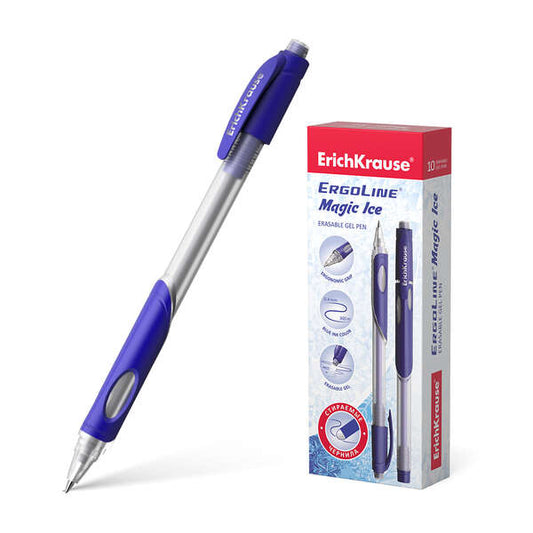 Erichkrause Boligrafo de Gel Borrable Ergoline Magic Ice - Punta de 0,5mm - Tinta de Gel de Secado R