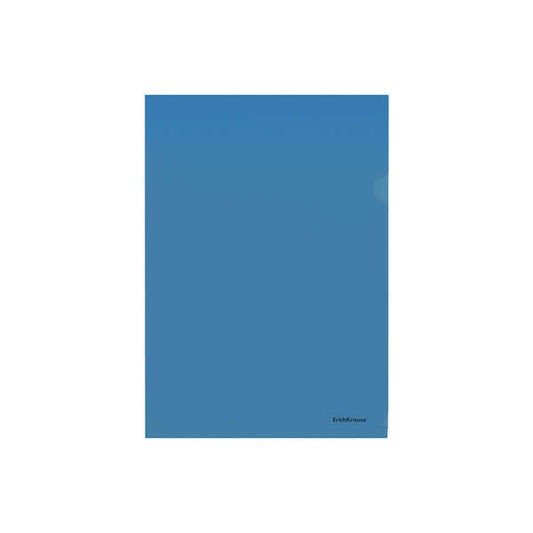 Erichkrause Fizzy Classic Dossier Uñero A4 Semitransparente - Textura Piel de Naranja - Color Azul - Cantidad: 12