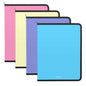 Erichkrause Matt Pastel Pack de 4 Carpetas con Cremallera  A4 - Para Organizar y Transportar Documentos - Colores Pastel Surtidos