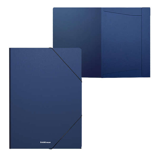 Erichkrause Matt Classic Carpeta Solapas A4 - Fabricada en Polipropileno - Color Azul - Cantidad: 4