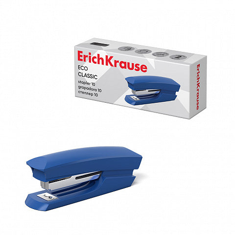 Erichkrause Eco Classic Grapadora de Sobremesa - Grapa hasta 20 Hojas - Quitagrapas Incorporado - Mecanismo de Acero - Capacidad 50 Grapas ?10 - Colores Surtidos Aleatorios