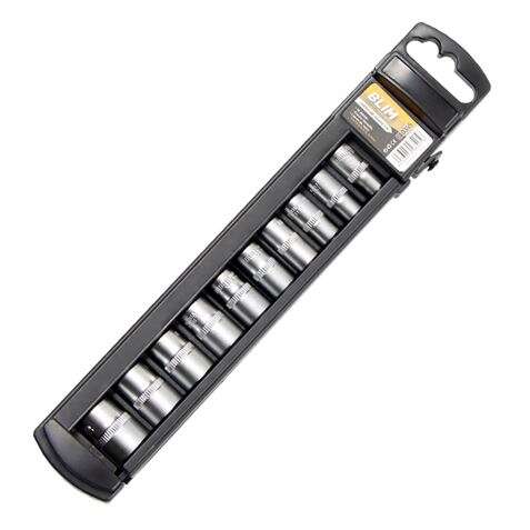 Blim Juego de Llaves de Vaso - Medida: 5, 6, 7, 8, 9, 10, 11, 12, 13, 14mm - Tamaño 1/4" - Versatil y Resistente - Color Negro