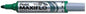 Pentel Maxiflo Rotulador para Pizarra Blanca - Regulacion del Flujo de Tinta - Punta Redonda - Ancho de Linea 2,5mm - 50% de Materiales Reciclados - Color Verde - Cantidad: 12