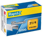 Rapid Caja de 5000 Grapas 21/4 - Alambre Reforzado Galvanizado - Patilla de 4mm