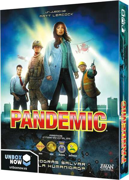 Pandemic Juego de Tablero - Tematica Medicina - De 2 a 4 Jugadores - A partir de 8 Años - Duracion 45min. aprox.