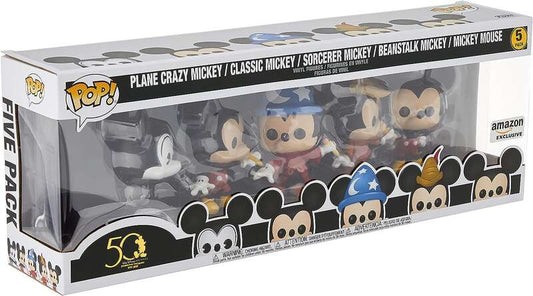 Funko Pop Disney Archivos Pack Premium 5  Figuras Mickey Mouse Classic - Figuras de Vinilo - Altura 9.5cm aprox.