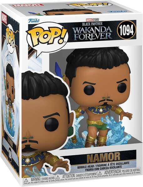 Funko Pop Marvel Black Panther Wakanda Forever Namor - Figura de Vinilo - Altura 9cm aprox.