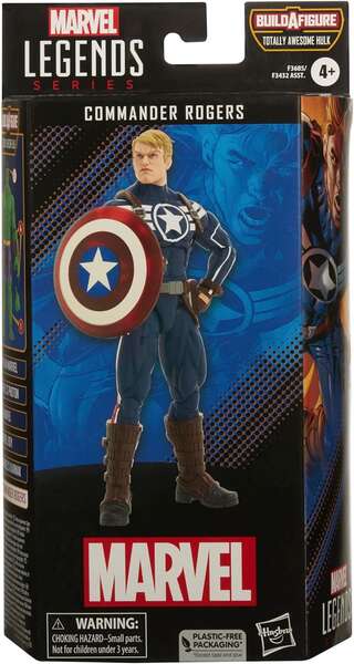 Hasbro Marvel Legens Comandante Rogers - Figura de Coleccion - Altura 15cm aprox.