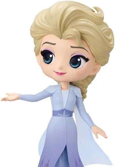 Banpresto Disney Characters Q Posket Frozen 2 Vol. 2 Elsa - Figura de Coleccion - Altura 14cm aprox. - Fabricada en PVC y ABS