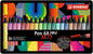 Stabilo Pen 68 MAX Arty Caja Metalica de 20 Rotuladores - Punta de Fibra Biselada - Trazo entre 1-5mm aprox. - Tinta a Base de Agua - Colores Surtidos