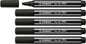 Stabilo Pen 68 MAX Rotulador - Punta de Fibra Biselada - Trazo entre 1-5mm aprox. - Tinta a Base de Agua - Color Negro - Cantidad: 5
