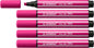 Stabilo Pen 68 MAX Rotulador - Punta de Fibra Biselada - Trazo entre 1-5mm aprox. - Tinta a Base de Agua - Color Rosa - Cantidad: 5