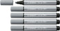 Stabilo Pen 68 MAX Rotulador - Punta de Fibra Biselada - Trazo entre 1-5mm aprox. - Tinta a Base de Agua - Color Gris - Cantidad: 5