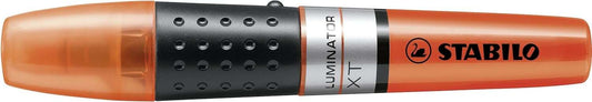 Stabilo Iluminator Marcador Fluorescente - Mayor Suministro de Tinta - Zona de Agarre - Trazo entre 2 y 5mm - Color Naranja - Cantidad: 5