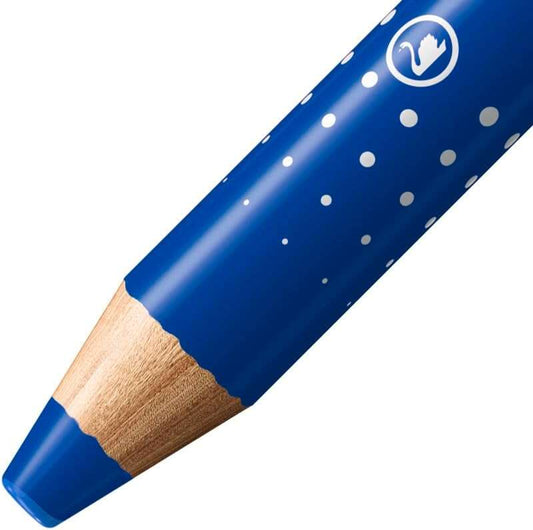 Stabilo MARKdry Marcador para Pizarra - Mina XXL de 10mm - Madera 100% Certificada PRFC - Color Azul - Cantidad: 5